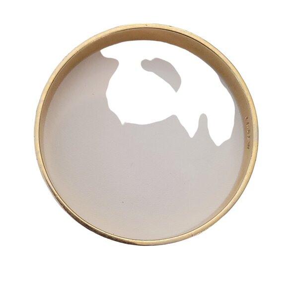 J.Crew Gold Tone Purple Lavender Enamel Bangle Bracelet E961 - Picture 4 of 9